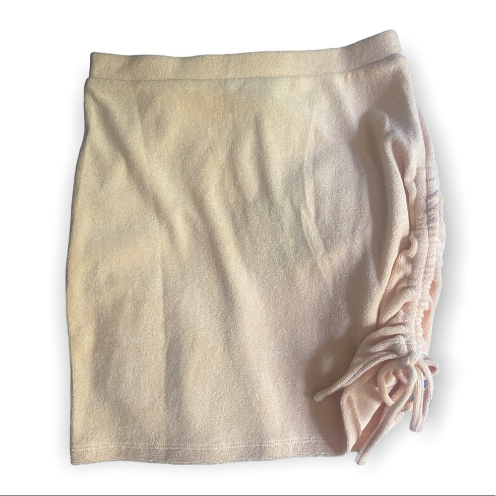 Le Lis Collection Side Drawstring Ruched Mini Skirt